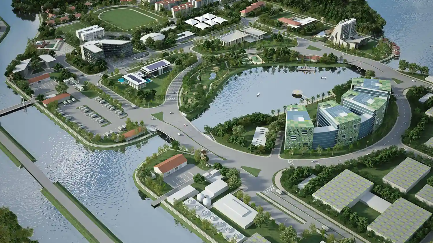 Hi-Tech Park, Sylhet (Sylhet Electronics City) - Architect Iqbal Habib